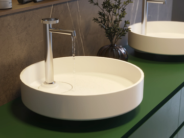 OYSTER - Countertop round washbasin by MOMA Design - view 2